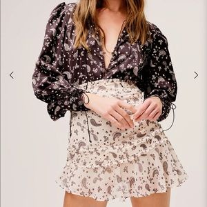 For Love and Lemons Paisley Set - BNWT! Size XS.